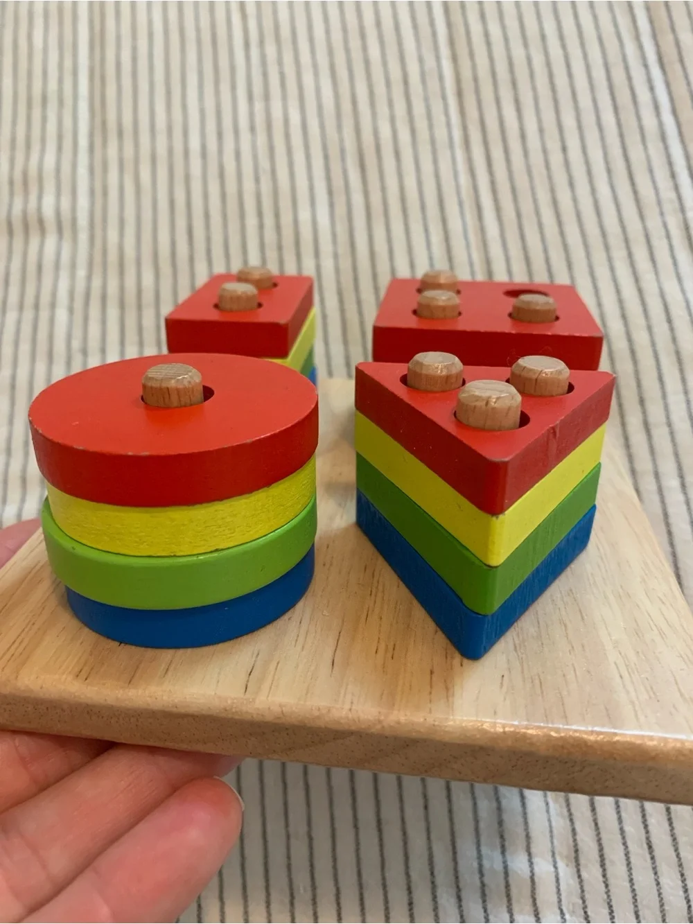 PlanToys® Wooden Shape Sorter Toy for Toddler